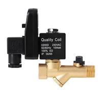 Válvula de drenaje automática, válvula de condensado del compresor de aire, temporizada electrónica G1/2 DN15 AC 230V