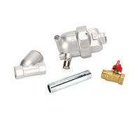 Válvula de drenaje automático Gearwell, drenaje de condensado del compresor y drenaje neumático, pantalla de filtro de acero, limpieza con un botón para humedad del tanque de aire