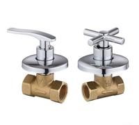 Válvula de drenaje de latón de apertura rápida de 1/2 pulgada, accesorio de apagado de ducha plateado a prueba de óxido, accesorios de fontanería para el hogar, baño, grifo, sistema de control de