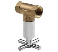 Válvula de drenaje de latón de apertura rápida de 1/2 pulgada para ducha, accesorios de fontanería para baño, fugas forestales eficazmente para fontanería doméstica fiable (1/2 pulgada)