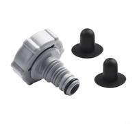 Válvula de drenaje de piscina de 32 mm, adaptador de repuesto negro para tanque de piscina, piezas de vaciado seguro de drenaje (B)