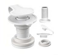 Válvula de drenaje de plástico para salidas de drenaje Coleman y enfriadores de 50 cuartos de galón de 165 cuartos de galón de componente de repuesto roscado de 1 en 1.5 pulgadas (1.5 pulgadas)