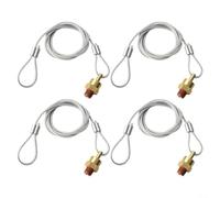 Válvula de drenaje de tanque de aire de latón NPT de 1/4 pulgadas con mecanismo de tracción de cable, resorte de acero inoxidable y junta tórica de goma, presión máxima de 200 PSI, para tanques de