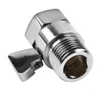 Válvula de ducha, conector de interruptor de válvula de parada, regulador de flujo de agua de pulverización, adaptador de apertura rápida de mango grande para baño