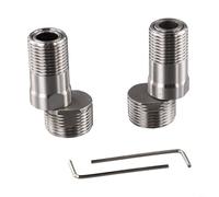 Válvula de ducha de esquina de acero inoxidable, perfil curvado, extensible, rotación de 360 grados, retráctil, 55-78 mm, ángulo ajustable, conexión resistente a fugas I (2 unidades)