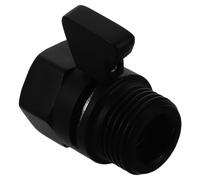 Válvula de Ducha de Mano G1/2 de Latón Negro, Cierre de Agua | Control de Flujo, Instalación Simple, Sellado sin Fugas, Presión Estable, Acabado Metálico Negro Mate