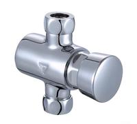 Válvula de ducha expuesta cromada no contusiva, grifo de latón de cierre automático para uso comercial en gimnasios, escuelas, piscinas, accesorios de ducha de ahorro de agua