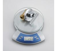 Válvula de ducha, válvula de ángulo latente de cobre G1/2 de una sola manija para bañera y suministro de agua solar, montada en la pared con apertura rápida para sistemas de baja a alta presión (A