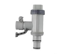 Válvula de émbolo para adaptador de manguera de piscina sobre el suelo, resistente a fugas