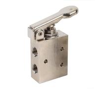 Válvula de empuje mecánica de latón, 2 posiciones de 35 vías, control neumático, antifugas, tamaño compacto para aplicaciones de alta seguridad (TAC2-41PP (TAC2-3V (llave))