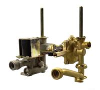 Válvula de enlace de agua y gas, 7-10L Válvula de enlace de gas de agua de cobre Conjunto de accesorios del calentador de agua de gas para calentadores de agua de gas