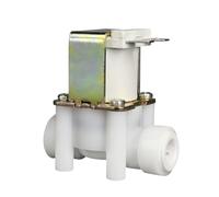 Válvula de entrada de agua AC220V 12V 24VDC NO NC Válvula solenoide de plástico 1/10.2 cm 3/20.3 cm OD TubeHose Connection Reverse Osmosis PureSystem (1/10.2 cm, 220V_NO)