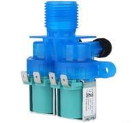 Válvula de entrada de agua de repuesto W10240948 W10240949 120 V, control de calor y frío para lavadora, secadora, unidad de lavandería (B)