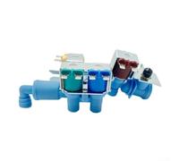 Válvula de entrada de agua para electrodomésticos 242253002 compatible con las principales marcas, válvula de llenado resistente para kit de reparación de lavadora y secadora, azul