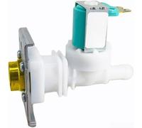 Válvula de entrada de agua para lavavajillas DD62-00084A de repuesto para Samsung - Conector de grifo de control de llenado de solenoide de 120 V, plástico blanco y metal