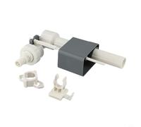 Válvula de entrada de tanque de agua en pared para inodoros colgados en la pared, compatible con interfaz de rosca G1/2 y G3/8, construcción de latón/plástico (3/8 pulgadas)