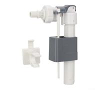 Válvula de entrada empotrada en pared G3/8 para sistemas de tanque de descarga de inodoro, ahorro de espacio, plástico, gris, fácil instalación, control de flujo eficiente, rendimiento de baño a largo