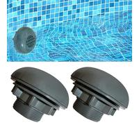 Válvula de entrada/salida para compatible con Coleman, Intex, Bestway, bomba de filtro de piscina fuera del suelo, piezas de repuesto de bomba de piscina, para manguera de 1-1/2 pulgadas (lote de 2,