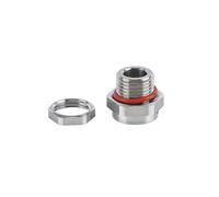 Válvula de equilibrio para respirador El hilo múltiple de la válvula de ventilación de aire a prueba de agua IP68 del acero inoxidable 304 clasifica la opción de la nuez(Ss M24x1.5 1pcs,Not with nut)