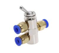 Válvula de escape 2 posiciones 5 vías palanca cilíndrica mecánica aire válvula neumática interruptor(4MM)