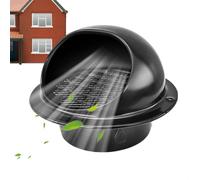 Válvula de escape de acero inoxidable con láminas para secadora, tubo de salida de aire, conexión para pared, techo, sótano, granero, cobertizo, área de secado, cocina, interior, exterior, garaje