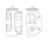 Válvula de expansión, aire acondicionado MAHLE AVE 4 000S