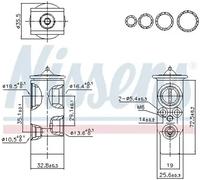 NISSENS 999451 Válvula de expansión, aire acondicionado