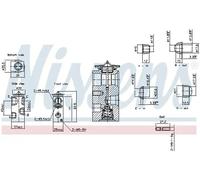 Válvula de expansión del aire acondicionado R 134 a 999459 NISSENS