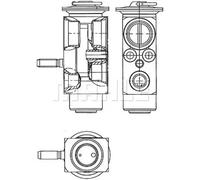 MAHLE Aftermarket Válvula de expansión, aire acondicionado para SMART: Fortwo (Ref: AVE 114 000P)