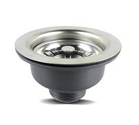 Válvula de filtro de desagüe SopimusZ, de 304 acero inoxidable, para cocina, cesta de filtro de desagüe, cestita de filtro, válvula de drenaje, 1 1/2", Ø 110 mm