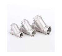 Válvula De Filtro Tipo Y En Línea, Acero Inoxidable 304, Rosca Hembra BSPT, Pantalla De Malla 80 for Agua, Aire, Gas, Combustible, Accesorio De Tubería Duradero Y Brillante, 1 PC(DN40 1.5 Inch)