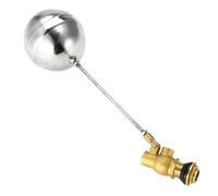 Válvula de flotador 1PCS Válvula de bola de latón Válvula de bola de flotador automática para canal de agua, humidificador, fuente, acuario, estanque, bebedero de animales (G1/2" DN15)