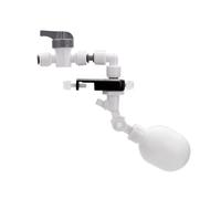 Válvula de flotador de 1/4", apagado de la válvula de bola de flotador de agua, humidificador de alimentación de llenado automático para tanque de agua bomba a través de acuario, tanque de agua