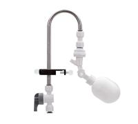 Válvula de flotador de 1/4", apagado de la válvula de bola de flotador de agua, humidificador de alimentación de llenado automático para tanque de agua bomba a través de acuario, tanque de agua