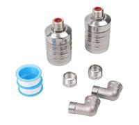 Válvula de flotador de acero inoxidable, paquete de 2 unidades, control de nivel de agua totalmente automático para tanques de agua y torres, acero inoxidable 304, rango de presión de 0,2-10 kg