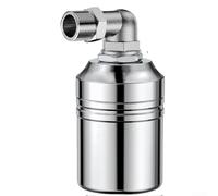 Válvula de flotador de acero inoxidable, regulador de nivel de agua, grifo de cierre automático para tanque de agua, coche de lavado solar, 0,2 - 10 kg para presión (0,75 entrada lateral)
