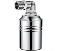 Válvula de flotador de acero inoxidable, regulador de nivel de agua, grifo de cierre automático para tanque de agua, coche de lavado solar, 0,2 - 10 kg para presión (entrada lateral 1.0)