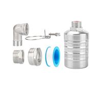 Válvula de flotador de agua - Válvula de control de agua de acero inoxidable - Uso comercial automático a prueba de fugas para destilador, fuente, piscina, estanque, fuentes y piscinas