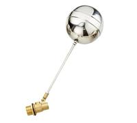 Válvula de flotador de bola, 1 pieza 1/2" 3/4" Tanque de agua fría y caliente Nivel de líquido Metal DN15 DN20