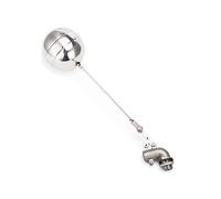 Válvula de flotador de grifo de bola, cisterna de flujo de bola flotante de codo curvo de tanque de agua ajustable de acero inoxidable