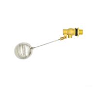 Válvula de flotador de latón y acero inoxidable para llenado automático de agua, controlador de nivel de tanque confiable para torres de agua, riego y aplicaciones de depósito (DN15)