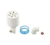 Válvula de flotador de tanque de agua de 1 pulgada válvula de control automático de nivel de agua para nailon duradero PA66 con componentes de acero inoxidable y kit de juntas de conversión de codo (A