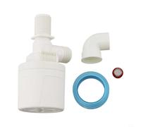 Válvula de flotador de tanque de agua para control automático del nivel de agua, entrada de 1 pulgada, nailon PA66 y construcción de acero inoxidable, 4/6 puntos ajustables, grado industrial para (A)