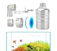 Válvula De Flotador Para Agua | Flotador de Tanque de Agua de Acero Inoxidable | Controlador Automático Sin Electricidad Para Estanque, Destilador, Fuente Y Piscina Residencial