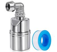 Válvula de flotador para tanque de agua, válvula automática de control de nivel de agua de 3/4 pulgadas de baja presión en acero inoxidable 304