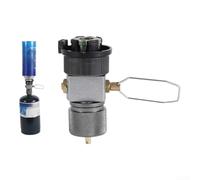 Válvula de flujo de gas ajustable y adaptador de alivio de presión para recipientes de propano y butano utilizados con estufas portátiles para camping (B)