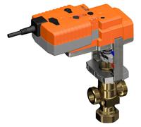 Válvula de Globo Belimo G1-1/8 Carrera de 15mm Kvs2.5 24VAC/DC a Prueba de Fallos NC/NA 150s 0-10V 1000N IP54 H414B/NVK24A-SZ-TPC