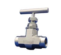 Válvula de globo con aguja, rosca hembra DN10/DN15, 3/8"/1/2", acero inoxidable 304, alta presión, 1 unidad(3/8")