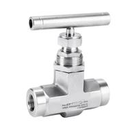 Válvula de globo de aguja de cierre de acero inoxidable 316, hembra, 1/4 3/8 1/2 Lnch, J13-320P, 1 unidad(1/2")