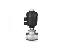 Válvula de globo de rosca neumática tipo T de acero inoxidable de 1/2 3/4 1-1/4 1-1/2 lnch de 2 pulgadas, 1 pieza (2 pulgadas, acción única)